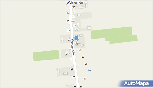 Wojciechów, Wojciechów, 32, mapa Wojciechów