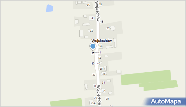Wojciechów, Wojciechów, 37, mapa Wojciechów