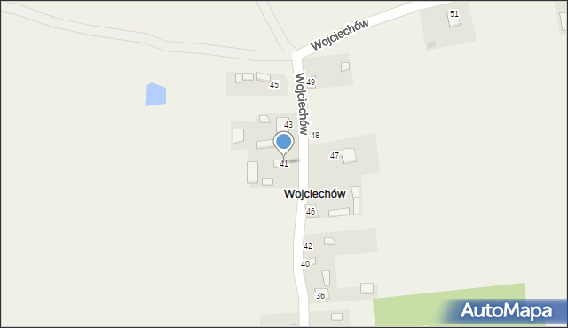 Wojciechów, Wojciechów, 41, mapa Wojciechów