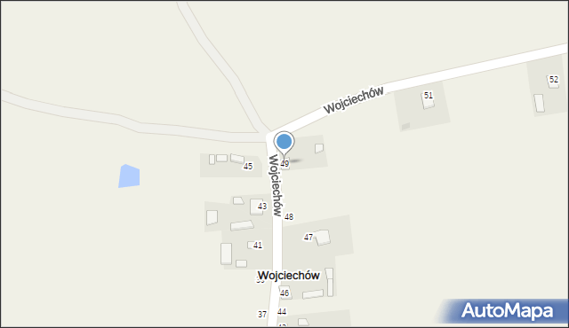 Wojciechów, Wojciechów, 49, mapa Wojciechów
