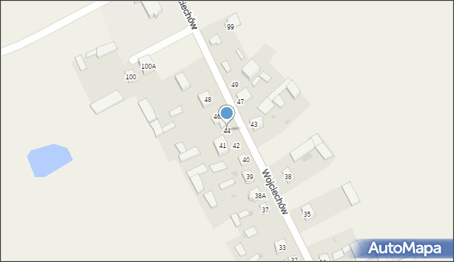 Wojciechów, Wojciechów, 44, mapa Wojciechów