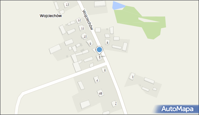 Wojciechów, Wojciechów, 5, mapa Wojciechów