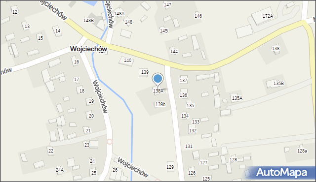 Wojciechów, Wojciechów, 138A, mapa Wojciechów