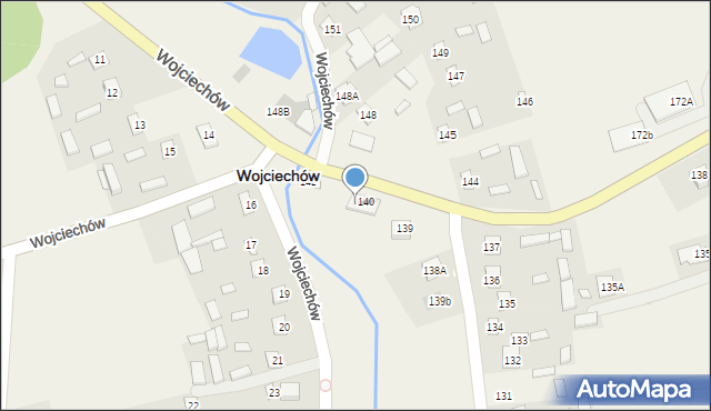 Wojciechów, Wojciechów, 141, mapa Wojciechów