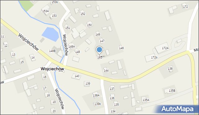 Wojciechów, Wojciechów, 145, mapa Wojciechów
