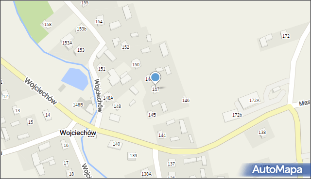 Wojciechów, Wojciechów, 147, mapa Wojciechów