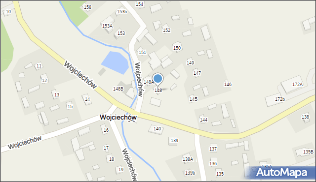 Wojciechów, Wojciechów, 148, mapa Wojciechów