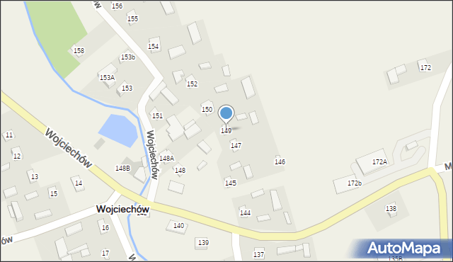 Wojciechów, Wojciechów, 149, mapa Wojciechów