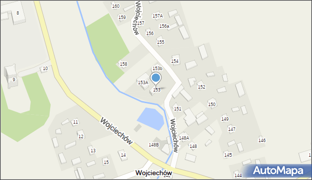 Wojciechów, Wojciechów, 153, mapa Wojciechów