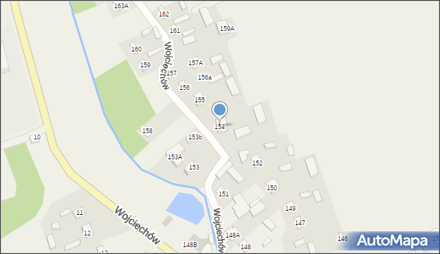 Wojciechów, Wojciechów, 154, mapa Wojciechów
