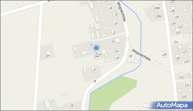 Wojciechów, Wojciechów, 24A, mapa Wojciechów