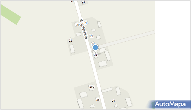 Wojciechów, Wojciechów, 24, mapa Wojciechów