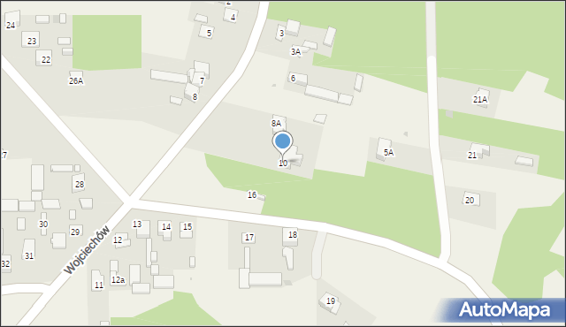 Wojciechów, Wojciechów, 10, mapa Wojciechów