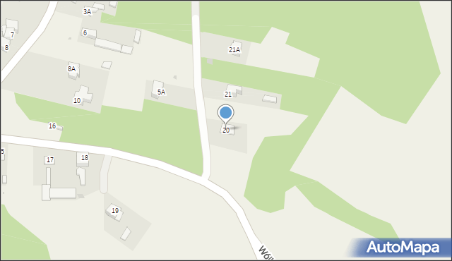 Wojciechów, Wojciechów, 20, mapa Wojciechów