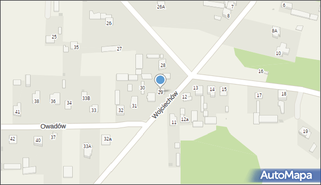 Wojciechów, Wojciechów, 29, mapa Wojciechów