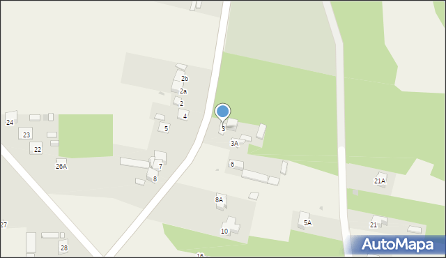 Wojciechów, Wojciechów, 3, mapa Wojciechów