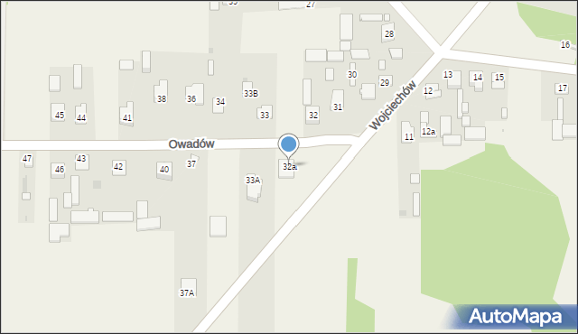 Wojciechów, Wojciechów, 32a, mapa Wojciechów