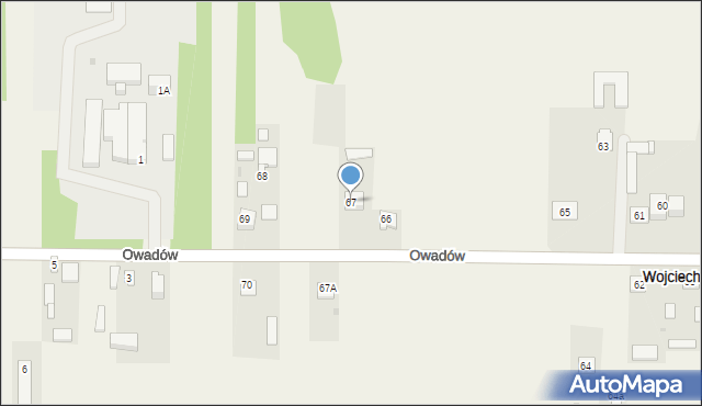 Wojciechów, Wojciechów, 67, mapa Wojciechów