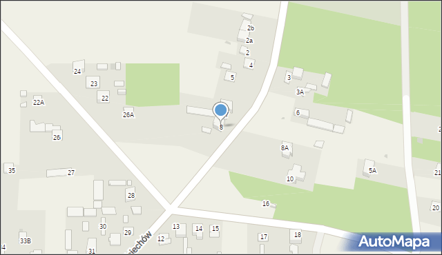 Wojciechów, Wojciechów, 8, mapa Wojciechów