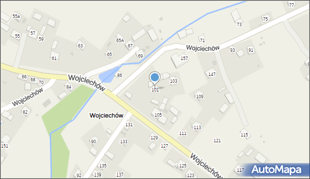 Wojciechów, Wojciechów, 101, mapa Wojciechów