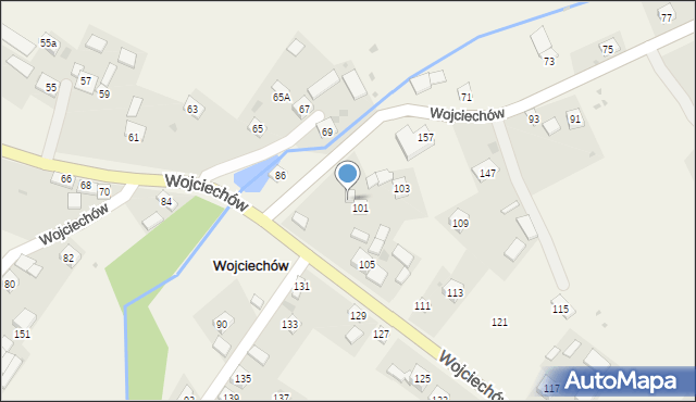 Wojciechów, Wojciechów, 101a, mapa Wojciechów