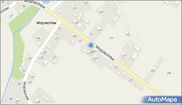 Wojciechów, Wojciechów, 125, mapa Wojciechów