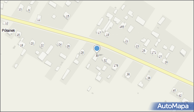 Wojciechów, Wojciechów, 30, mapa Wojciechów