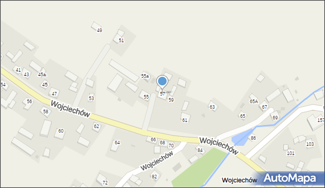 Wojciechów, Wojciechów, 57, mapa Wojciechów