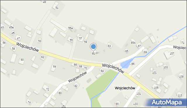 Wojciechów, Wojciechów, 61, mapa Wojciechów