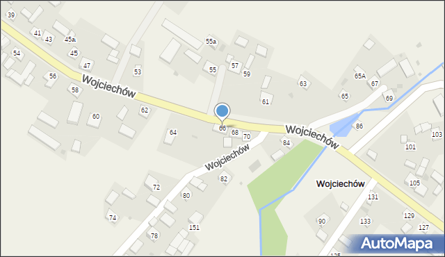 Wojciechów, Wojciechów, 66, mapa Wojciechów