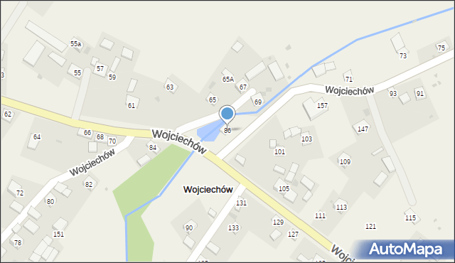 Wojciechów, Wojciechów, 86, mapa Wojciechów