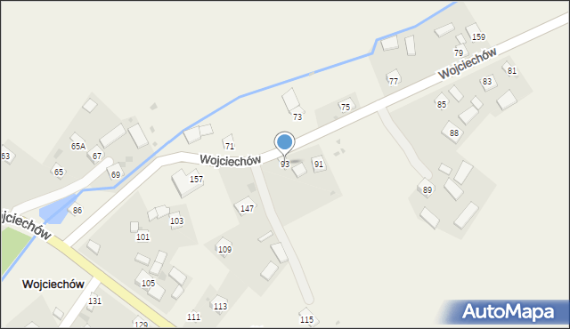 Wojciechów, Wojciechów, 93, mapa Wojciechów