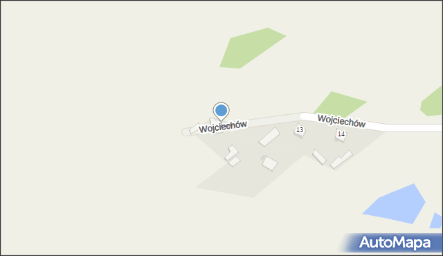 Wojciechów, Wojciechów, 12, mapa Wojciechów
