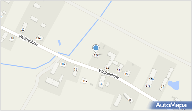 Wojciechów, Wojciechów, 32A, mapa Wojciechów