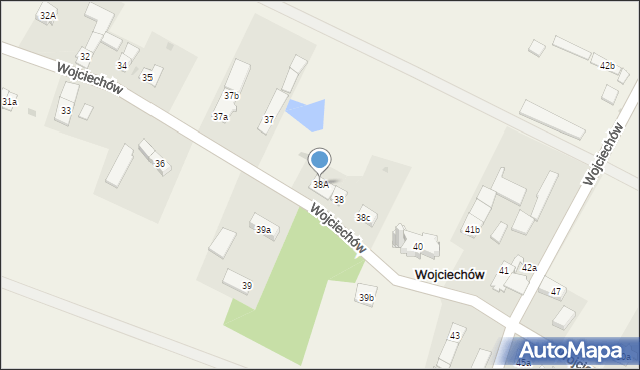 Wojciechów, Wojciechów, 38A, mapa Wojciechów