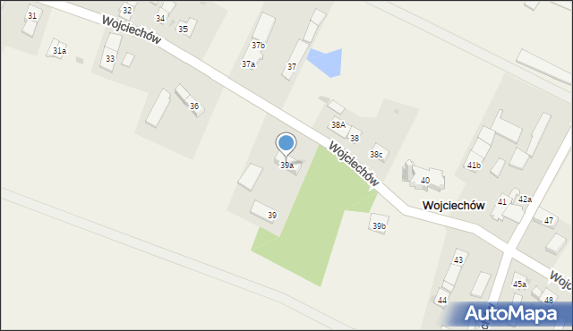 Wojciechów, Wojciechów, 39a, mapa Wojciechów