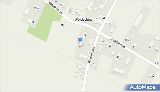 Wojciechów, Wojciechów, 44, mapa Wojciechów