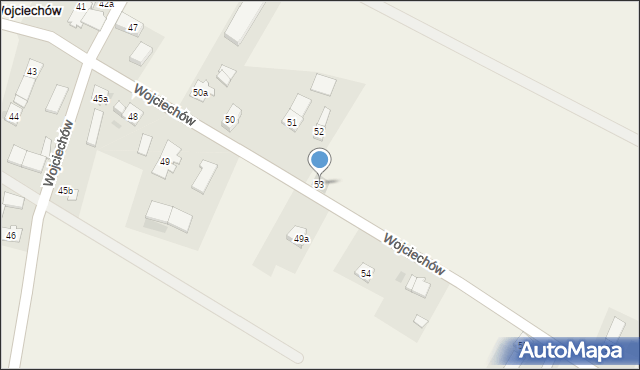 Wojciechów, Wojciechów, 53, mapa Wojciechów