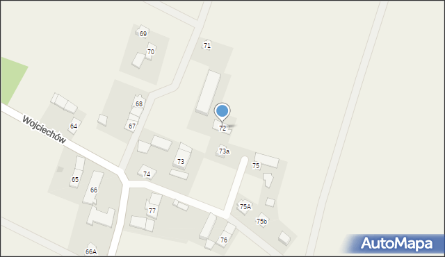 Wojciechów, Wojciechów, 72, mapa Wojciechów