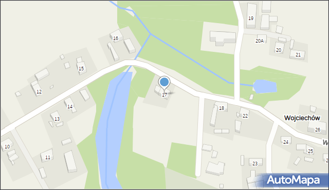Wojciechów, Wojciechów, 17, mapa Wojciechów