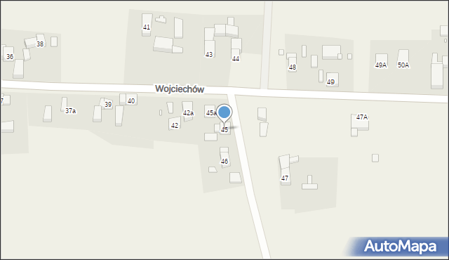 Wojciechów, Wojciechów, 45, mapa Wojciechów