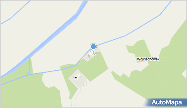 Wojciechów, Wojciechów, 71, mapa Wojciechów