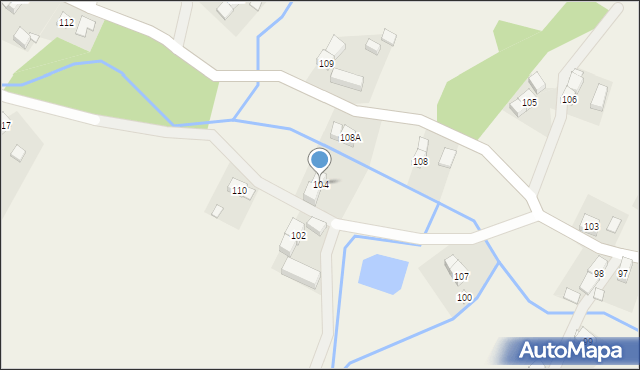 Wojciechów, Wojciechów, 104, mapa Wojciechów
