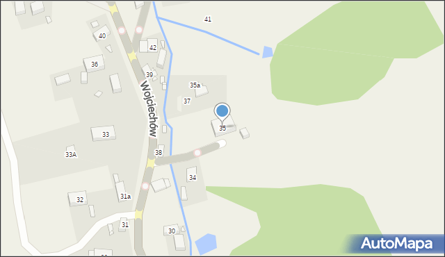 Wojciechów, Wojciechów, 35, mapa Wojciechów