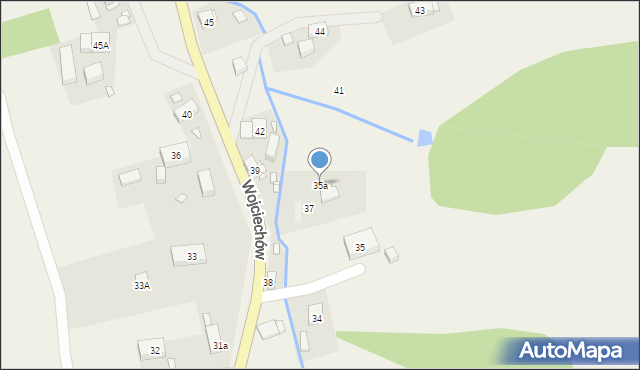 Wojciechów, Wojciechów, 35a, mapa Wojciechów