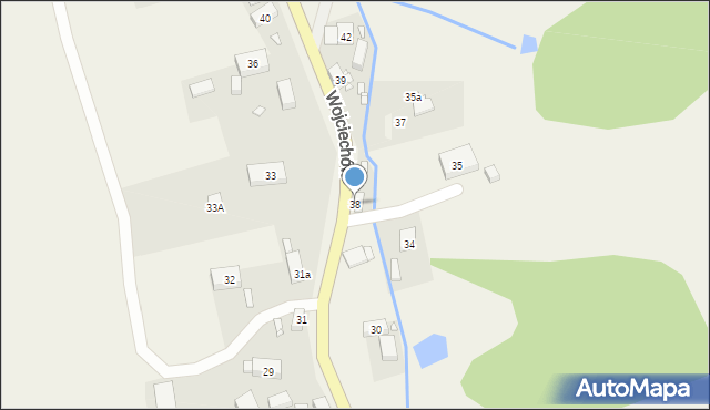 Wojciechów, Wojciechów, 38, mapa Wojciechów