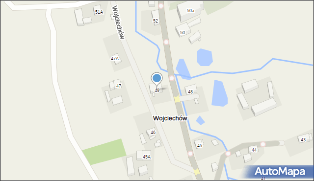 Wojciechów, Wojciechów, 49, mapa Wojciechów