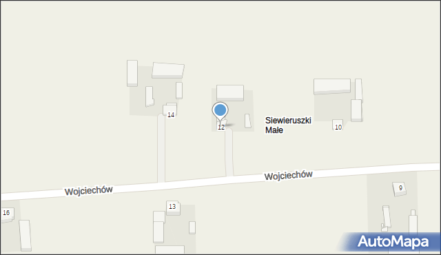 Wojciechów, Wojciechów, 12, mapa Wojciechów