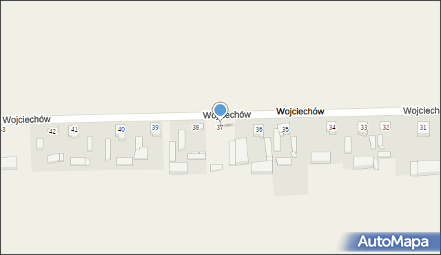 Wojciechów, Wojciechów, 37, mapa Wojciechów