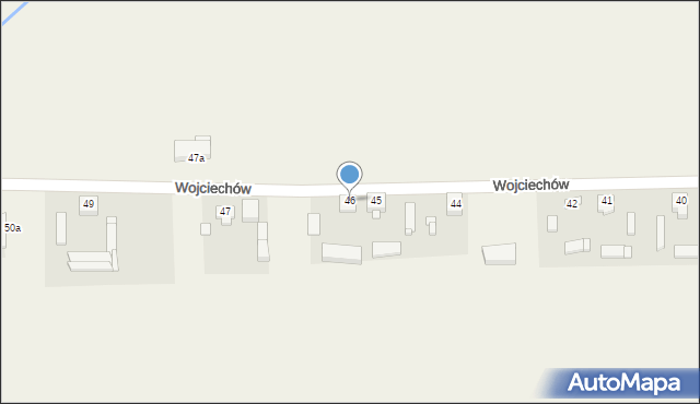 Wojciechów, Wojciechów, 46, mapa Wojciechów